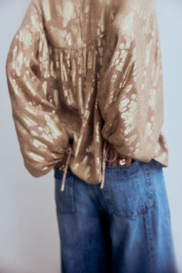 Blusa oversize en tejido jacquard - H&m фото 5