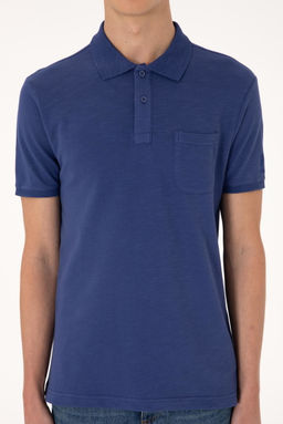 Erkek Slim Fit D_k_ml_ Polo Yaka A__k Lacivert Ti__rt Sepette S_rpriz _ndirim - U.s. polo assn фото 6