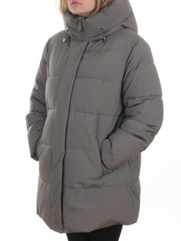 2405 GRAY Куртка зимняя женская (200 гр. холлофайбер)