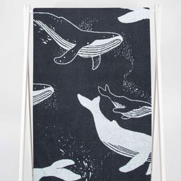 Полотенце махровое 6с102.413ж1 Киты(антрацит) 81х160см