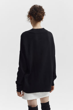 Джемпер вязаный с V-образным вырезом - Mollis фото 5