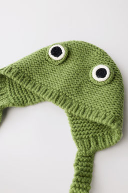 100% WOOL FROG BEANIE LIMITED EDITION - Zara фото 4