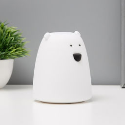 Фигурка светящаяся RISALUX «Антистресс мякиш мишка», LED-ночник, RGB, от батареек 3×ААА, 9×9×10.5 см