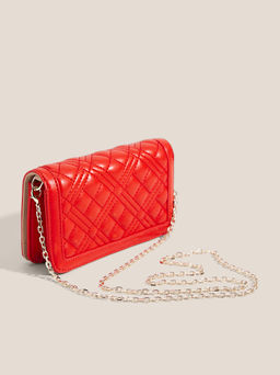 Клатч LOVE MOSCHINO SLG QUILTED Артикул 4644771, рубиновый  фото 3