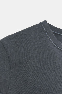 SLIM FIT SHORT SLEEVE T-SHIRT - Zara фото 38