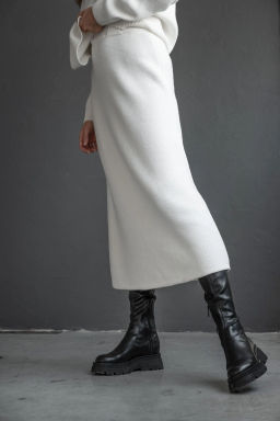 Вязаный костюм двойка КТв 821-1 Экрю - T.C.T фото 8