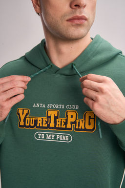 Худи Зеленый ANTA SPORTS CLUB Sweat Hoodie фото 7