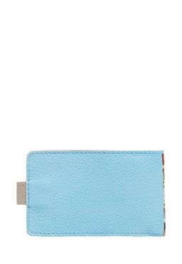 Визитница с принтом Eshemoda Лето в Венеции, натуральная кожа