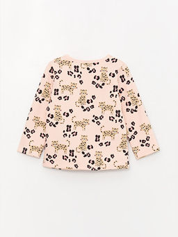 Bisiklet Yaka Bask?l? K?z Bebek Pijama Tak?m?