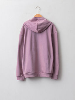 Kap??onlu Basic Uzun Kollu K?z ?ocuk Sweatshirt - Waikiki фото 2