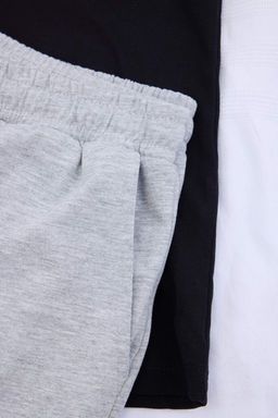 TRENDYOL MAN Lacivert Bask?l? Regular Fit Orme Sortlu Pijama Tak?m? TMNSS24PT00012 - Trendyolmilla фото 24