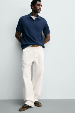 POLO ESTRUCTURA VERTICAL / Azul noche - Zara фото 5