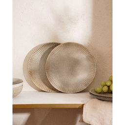 Тарелки SL Home Монти, d=21 см, набор 2 шт., фарфор, серые