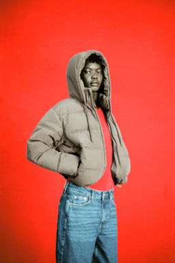 WATER AND WIND PROTECTION SHORT PUFFER ANORAK