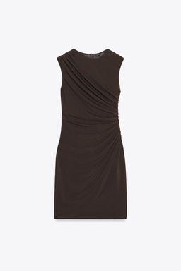 DRAPED SHORT DRESS - Zara фото 6