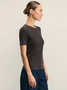 Футболка с эффектом стирки / Zarina  фото 4