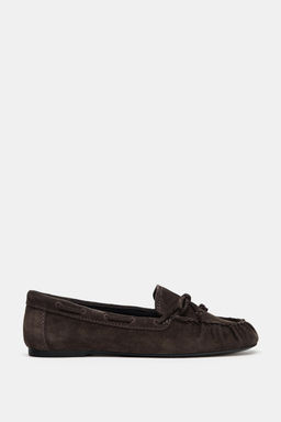SPLIT SUEDE LOAFERS - Zara фото 10