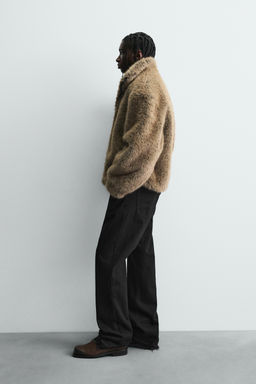 SHORT FAUX FUR COAT - Zara фото 4