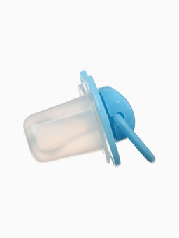 Соска-пустышка классическая, силикон, от 0 мес., с колпачком, голубая