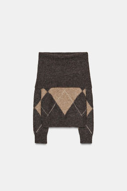 JERSEY PUNTO PALABRA DE HONOR ROMBOS / Gris / Beige