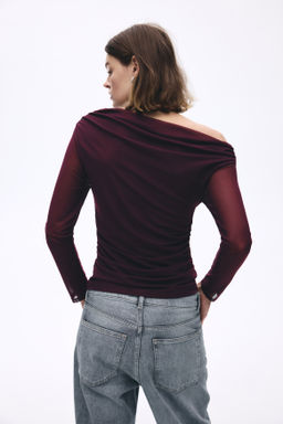 Top de un hombro en malla - H&m фото 4