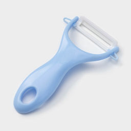 Набор кухонных принадлежностей Клауд, 3 предмета: 2 ножа, овощечистка из керамики, голубой - Simaland фото 5