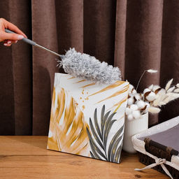 Щётка для пыли Raccoon, телескопическая ручка 33-81 см, насадка из микрофибры 17 см - Simaland фото 7