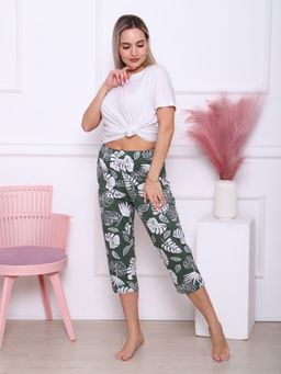 Бриджи трикотажные, листья (901-2)