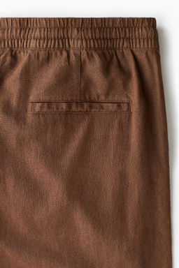 Pantal?n en mezcla de lino Relaxed Fit - H&m фото 9