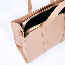 Сумка-тоут на молнии, цвет бежевый - Simaland фото 7