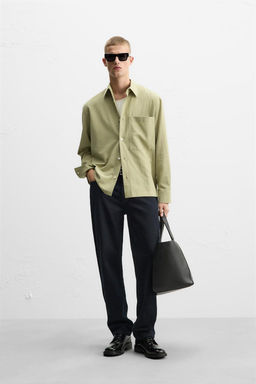 TEXTURED RELAXED FIT SHIRT - Zara фото 9