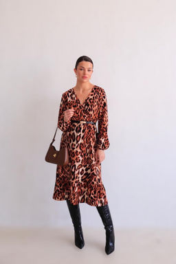 Martichelli Платье с анималистичным принтом  фото 5