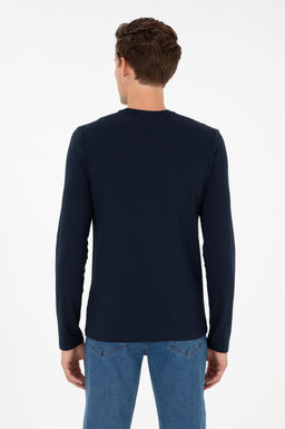 Мужской темно-синий базовый свитшот - U.s. polo assn фото 5