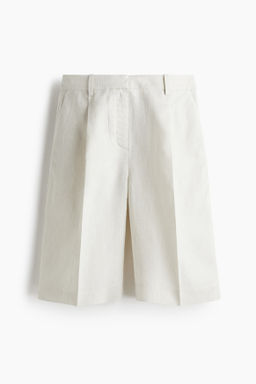 Bermudas en mezcla de lino