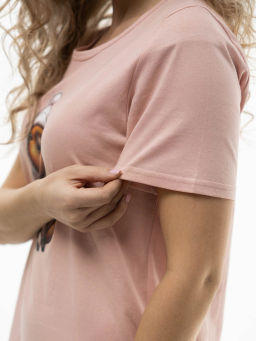 Туника женская, цвет розовый