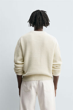 RELAXED FIT BUTTON-NECK SWEATER - Zara фото 3