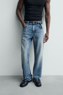 RIPPED FLARE FIT JEANS - Zara фото 8