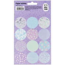 Наклейки на листе "Shiny circles" (MS_41669, MESHU) 12*21см, фольгирование