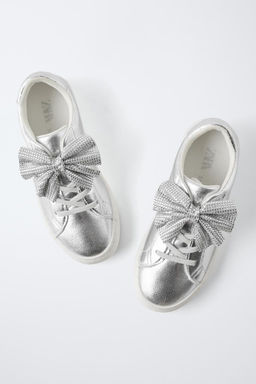 GLITTERY BOW SNEAKERS - Zara фото 3
