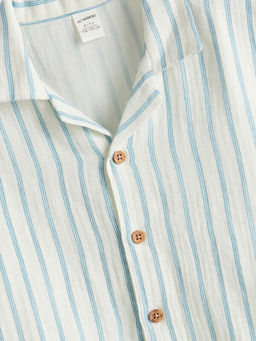 K?sa Kollu ?izgili Erkek ?ocuk G?mlek