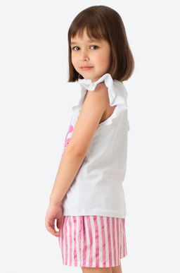 Летний хлопковый костюм с лайкрой для девочки Bonito  фото 11