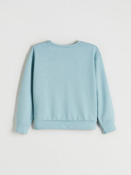 Bisiklet Yaka K?z ?ocuk Sweatshirt