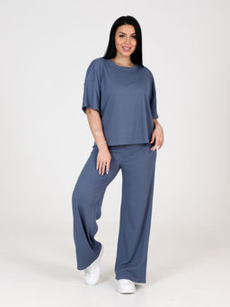 02 ЖЕНСКИЙ КОСТЮМ (брюки) (Индиго) - А-дина фото 2