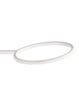 Подвес для кашпо навесной d=10 см,(забор, перила, козырьки) (зацеп 20 мм / 25 мм) белый