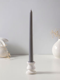 Цена за 2 шт. Свеча античная 25 см (набор 2 шт) 58 гр, 7 ч, цв. серый