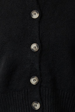 TRENDYOLMILLA Gri Crop Yumusak Dokulu Dugmeli Triko H?rka TWOAW24HI00198 фото 11