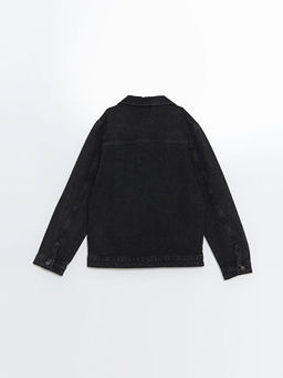 G?mlek Yaka Erkek ?ocuk Jean Ceket