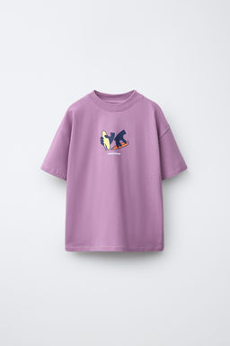 CAMISETA ESTAMPADO SURF / Morado - Zara фото 5