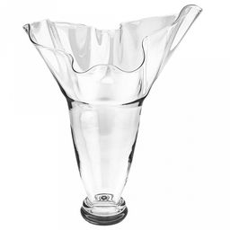 Ваза для цветов стеклянная "Фазолетто-1" 7,45л, д32см, h45,5см, большая, свободного выдувания (Россия)