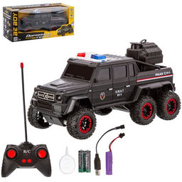 Р/У на аккумул. BeBoy 25*11,5см "Внедорожник. Полиция" (IT110937) пар с подсветкой, свет фар, амортизаторы, в коробке